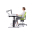 Haider BIOSWING oneUP ECO Bestseller Sitz-Steh-Stuhl mit 3D Sitzwerk